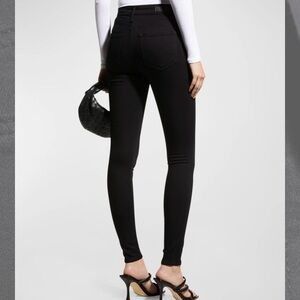 AG Jeans Farrah High Rise Black Skinny Jeans Size 32R